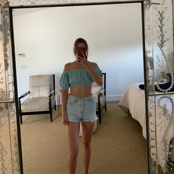 Pin striped crop top - Picture 1 of 4